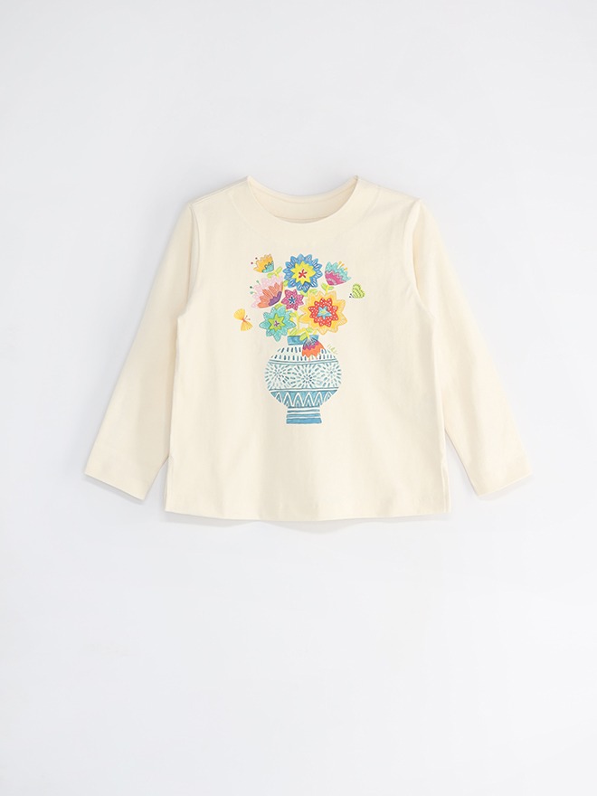 [이새]어리연화병도 코튼 티셔츠 INATC010